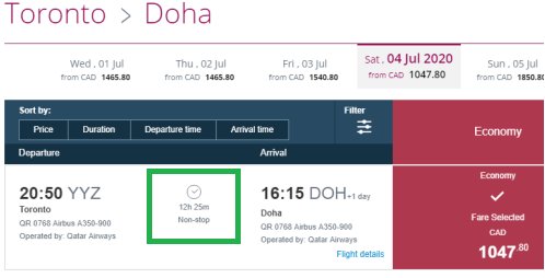 Qatar airways flight schedule