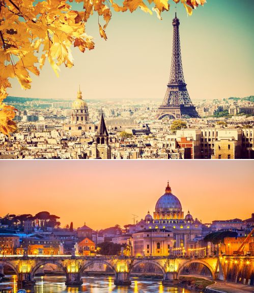 Toronto to Paris, and then Rome to Toronto - $565 CAD roundtrip including taxes | non-stop both ways
